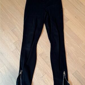 Joe's Jeans Black Skinny Women Jeans with Zipper Accents